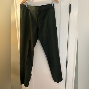 Club Monaco Sutton Slim Fit Dress Pants- Green